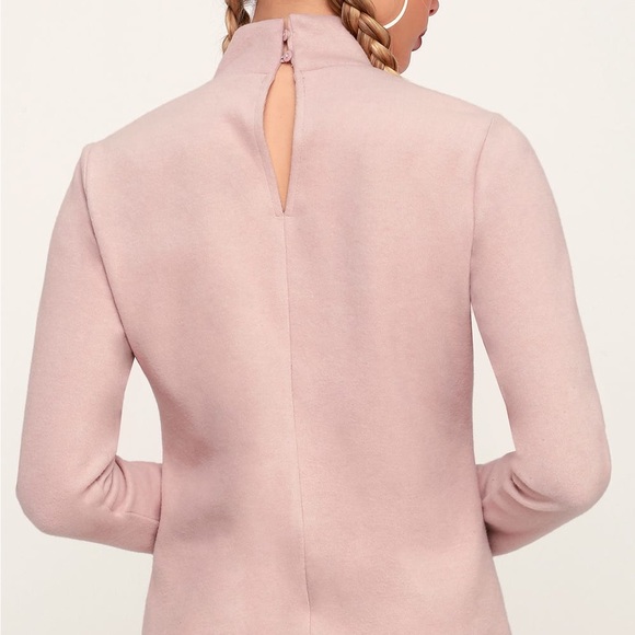 Lulus Mock Neck Top - Picture 2 of 8